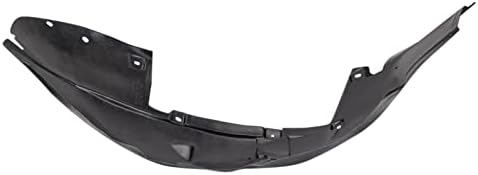 TRQ Front Right Inner Fender Liner Black Passenger Side