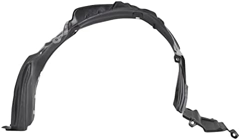 TRQ Front Left Inner Fender Liner Black Drivers Side