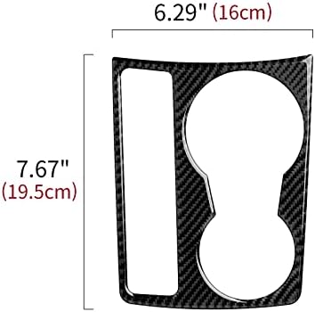 Car Cup Holder Water Cover Decals for Audi A4 A5 S4 S5 RS4 RS5 Accessories Carbon Fiber Interior Stickers