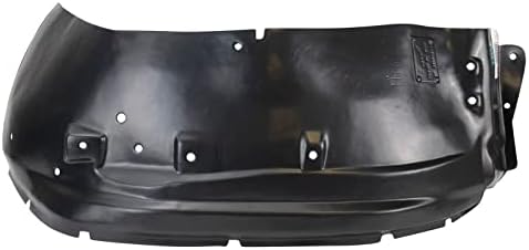 TRQ Front Right Inner Fender Liner Black Passenger Side