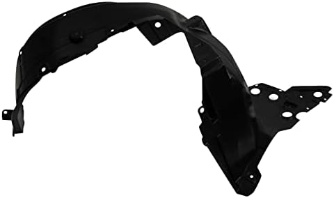 TRQ Front Left Inner Fender Liner Black Drivers Side