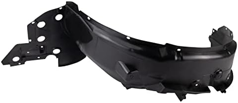 TRQ Front Right Inner Fender Liner Black Passenger Side