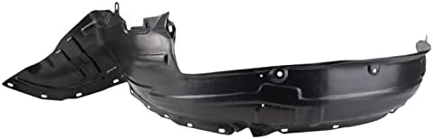 TRQ Front Left Inner Fender Liner Black Drivers Side