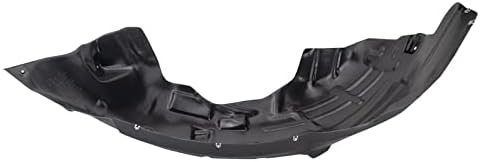 TRQ Front Right Inner Fender Liner Black Passenger Side