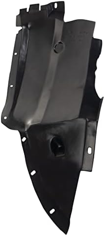 TRQ Front Left Forward Inner Fender Liner Black Drivers Side
