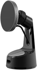 Scosche MagicMount Charge Pro Qi2 Fast Wireless Charging MagSafe Car Mount Charger, 15W Magnetic Cell Phone Holder for Car Dashboard/Windshield Compatible with iPhone 16/15/14/13/12 Pro Max Plus, S25