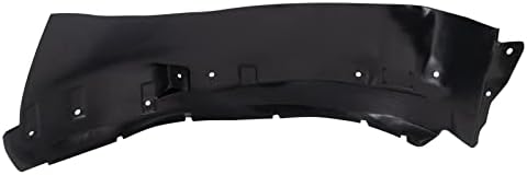 TRQ Front Left Inner Fender Liner Black Drivers Side