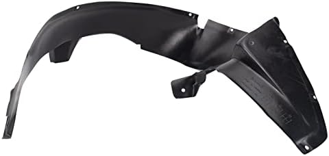 TRQ Front Right Inner Fender Liner Black Passenger Side