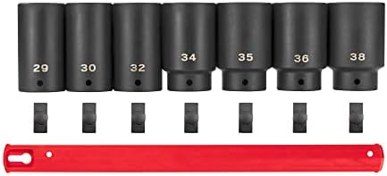 TEKTON 1/2 Inch Drive Axle Nut Impact Socket Set, 7-Piece | SID92101 - Image 2