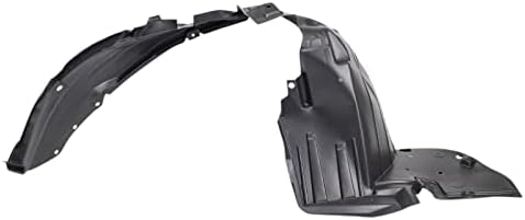 TRQ Front Left Inner Fender Liner Black Drivers Side