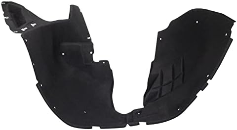 TRQ Front Right Inner Fender Liner Black Passenger Side