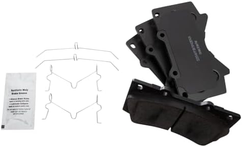 TRQ Front Brake Pads Ceramic Hardware Wear Sensor