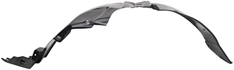 TRQ Front Right Inner Fender Liner Black Passenger Side