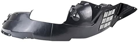 TRQ Front Right Inner Fender Liner Black Passenger Side