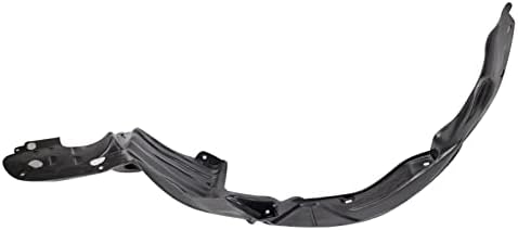 TRQ Front Right Inner Fender Liner Black Passenger Side