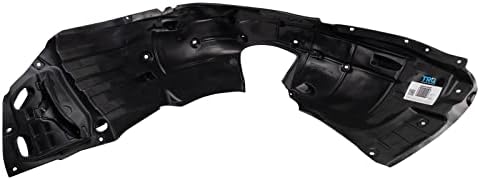 TRQ Front Left Inner Fender Liner Black Drivers Side