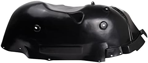 TRQ Front Right Inner Fender Liner Black Passenger Side