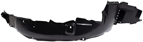 TRQ Front Right Inner Fender Liner Black Passenger Side