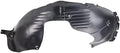 TRQ Front Left Inner Fender Liner Black Drivers Side