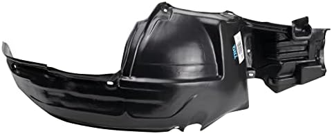 TRQ Front Right Inner Fender Liner Black Passenger Side