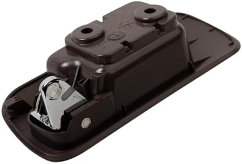 TRQ Front Right Interior Door Handle Chrome & Brown Passenger Side