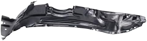TRQ Front Right Inner Fender Liner Black Passenger Side