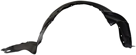 TRQ Front Right Inner Fender Liner Black Passenger Side