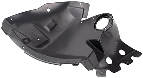 TRQ Front Left Forward Inner Fender Liner Black Drivers Side
