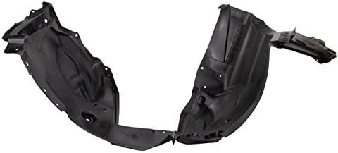 TRQ Front Left Inner Fender Liner Black Drivers Side