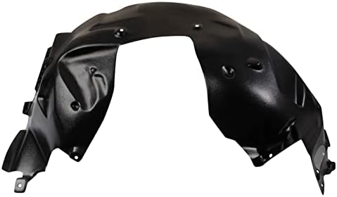 TRQ Front Left Inner Fender Liner Black Drivers Side