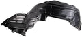 TRQ Front Right Inner Fender Liner Black Passenger Side