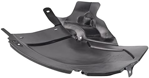 TRQ Front Left Forward Inner Fender Liner Black Drivers Side