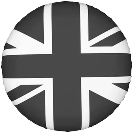 Union Jack Spare Tire Cover UK British Flag Waterproof Wheel Tire Covers Dust-Proof Weatherproof Wheel Tire Protector UV Sun Protection Tyre Cover Universal for RV SUV Truck Trailer Car Travel 15 Inch
