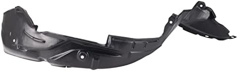 TRQ Front Right Inner Fender Liner Black Passenger Side