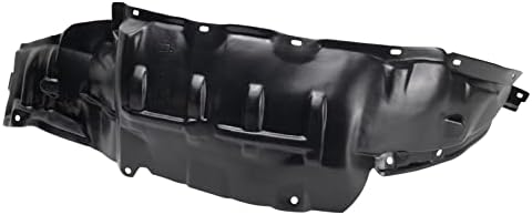 TRQ Front Right Inner Fender Liner Black Passenger Side
