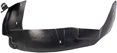 TRQ Front Right Rearward Inner Fender Liner Black Passenger Side