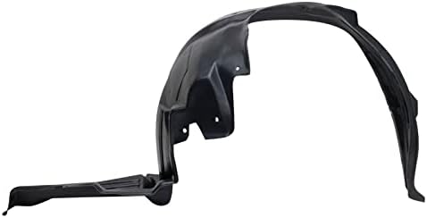 TRQ Front Right Inner Fender Liner Black Passenger Side