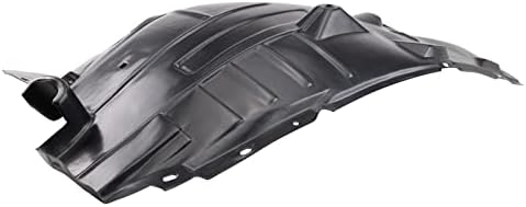 TRQ Front Right Rearward Inner Fender Liner Black Passenger Side