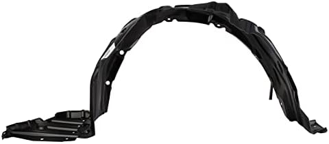 TRQ Front Right Inner Fender Liner Black Passenger Side