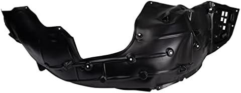 TRQ Front Right Inner Fender Liner Black Passenger Side