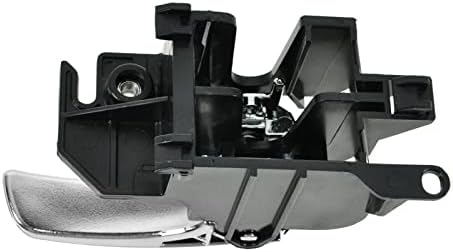 TRQ Gray & Chrome Interior Inner Door Handle Pair Set