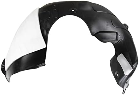 TRQ Front Left Inner Fender Liner Black Drivers Side