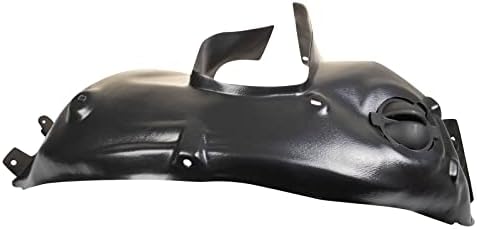 TRQ Front Right Inner Fender Liner Black Passenger Side