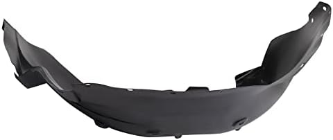 TRQ Front Right Inner Fender Liner Black Passenger Side
