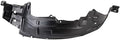 TRQ Front Left Inner Fender Liner Black Drivers Side