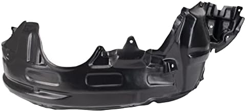 TRQ Front Right Inner Fender Liner Black Passenger Side