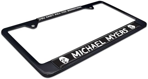 Elektroplate Michael Myers Boogeyman Halloween License Plate Frame Black
