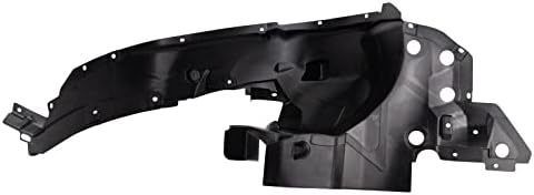 TRQ Front Right Inner Fender Liner Black Passenger Side