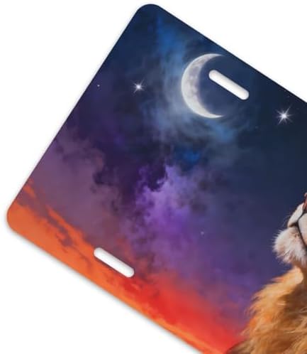 Lion Starscape Front License Plate 6" * 12" for Women