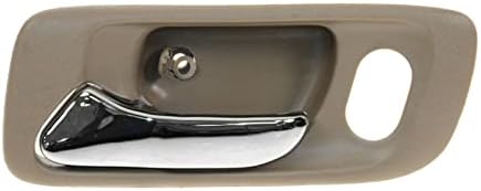 TRQ Beige Front Interior Door Handle Pair Set